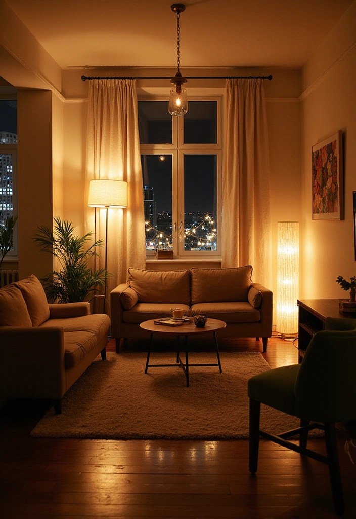 18 Studio Apartment Layouts That'll Make Your Tiny Space Feel Huge (#7 Is Like Magic!) - 11. Emphasizing Lighting